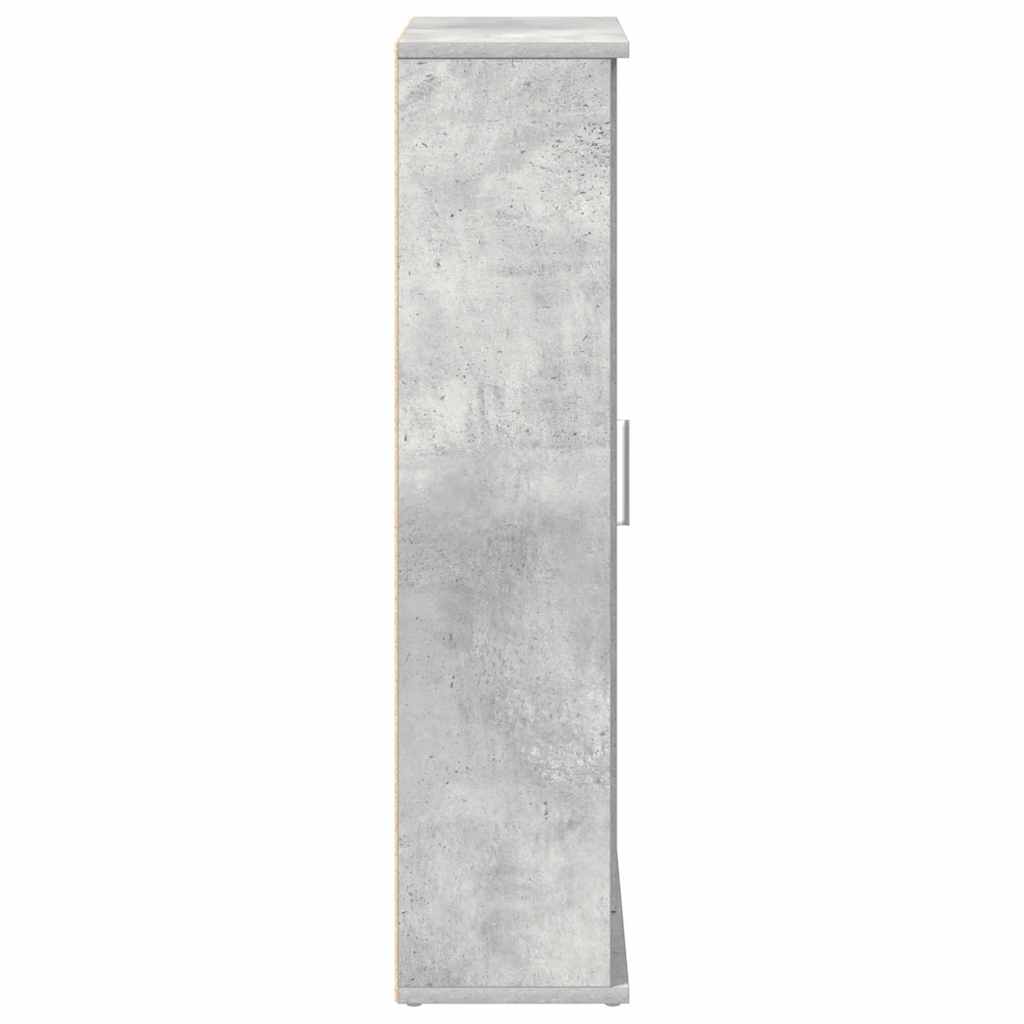 Kupaonski ormarić s držačem za role boja betona 39x22x90 cm