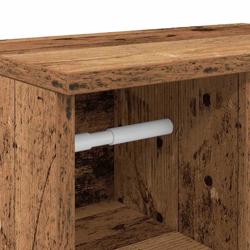 Kupaonski ormarić s držačem za role boja drva 39x22x90 cm