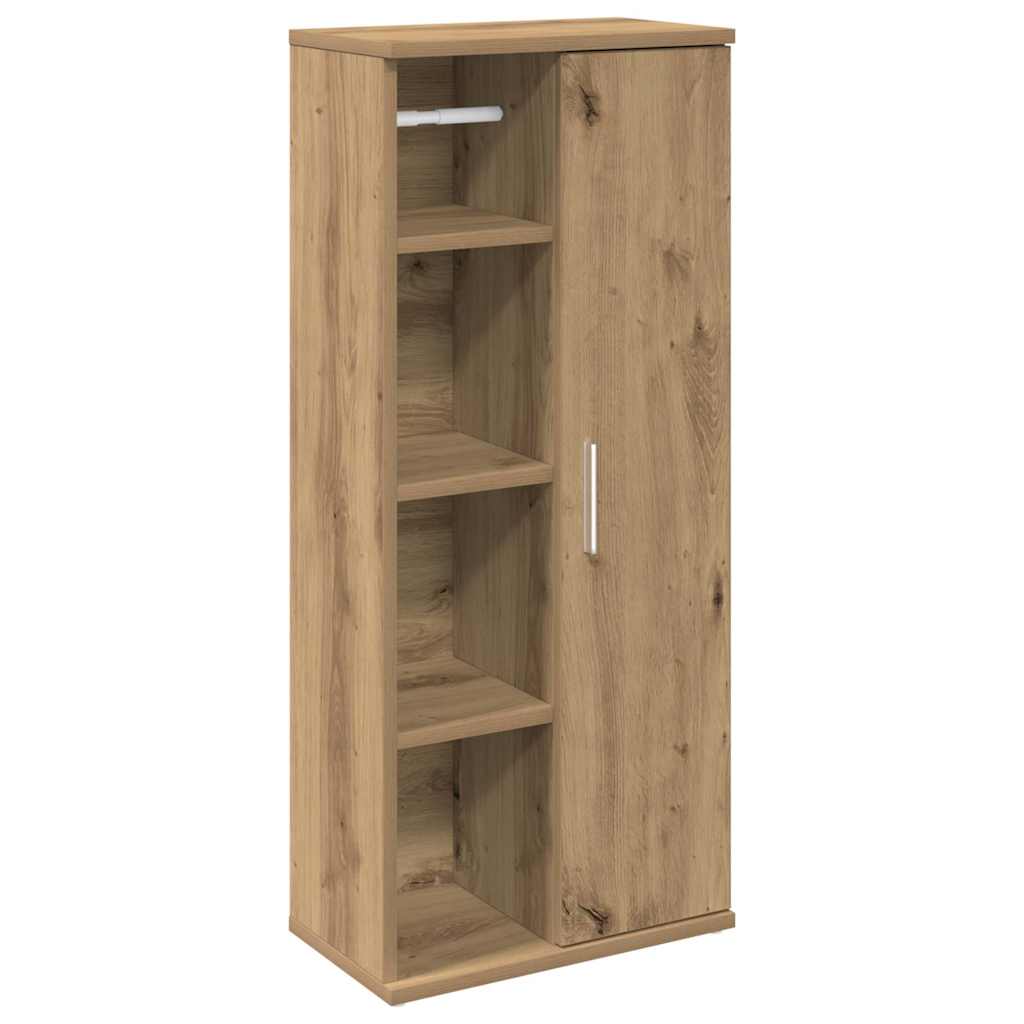 Kupaonski ormarić s držačem za role boja hrasta 39x22x90 cm