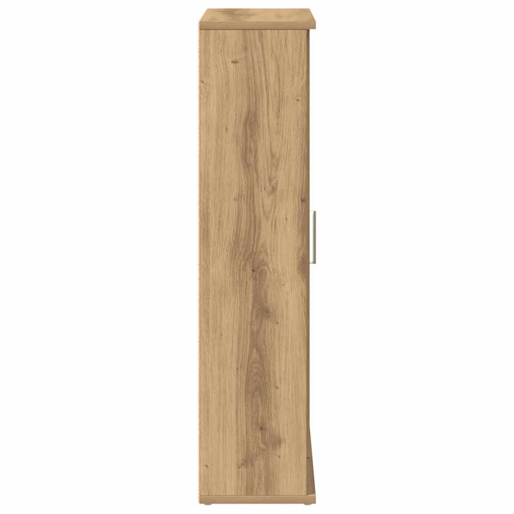 Kupaonski ormarić s držačem za role boja hrasta 39x22x90 cm
