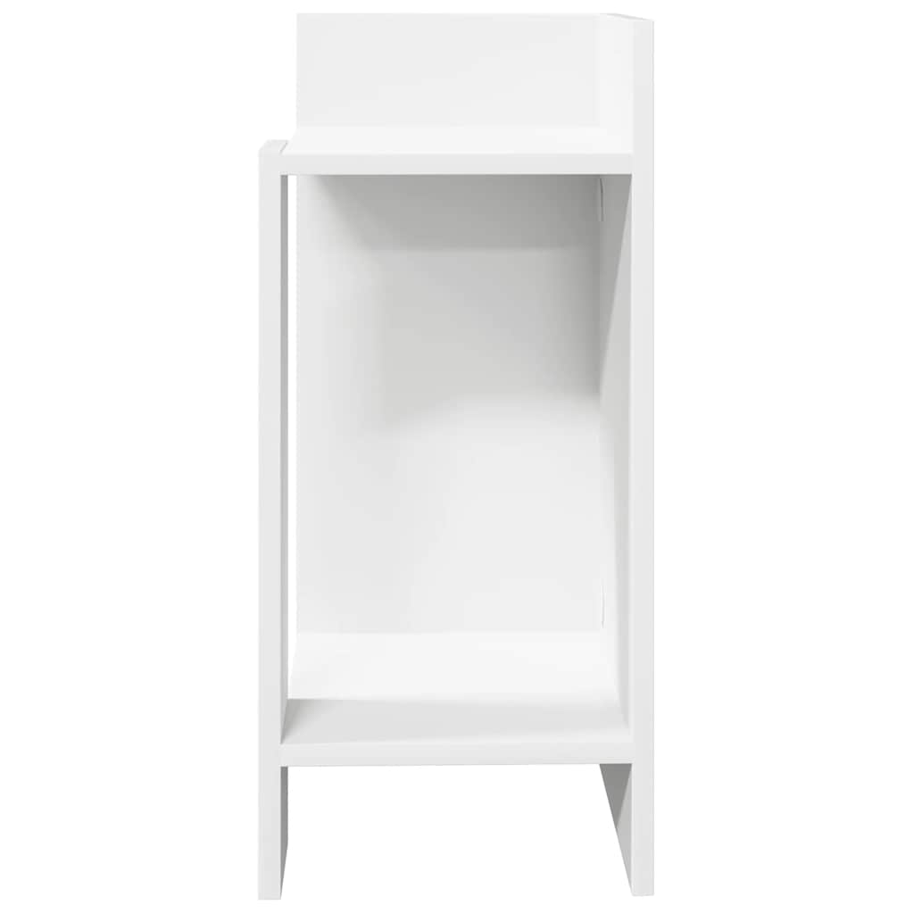 Pomoćni stolić s policom crni 25,5x27x60 cm