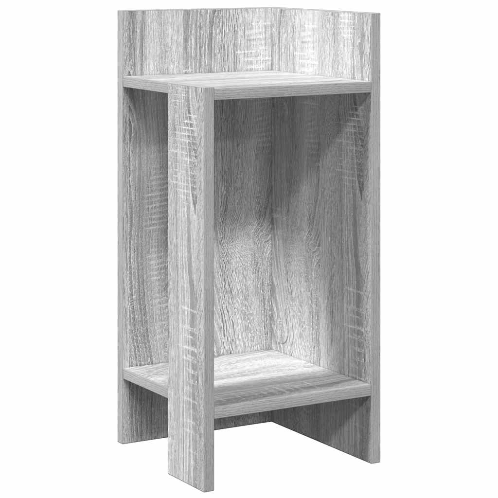 Pomoćni stolići 2 kom s policom boja sivog hrasta 25,5x27x60 cm