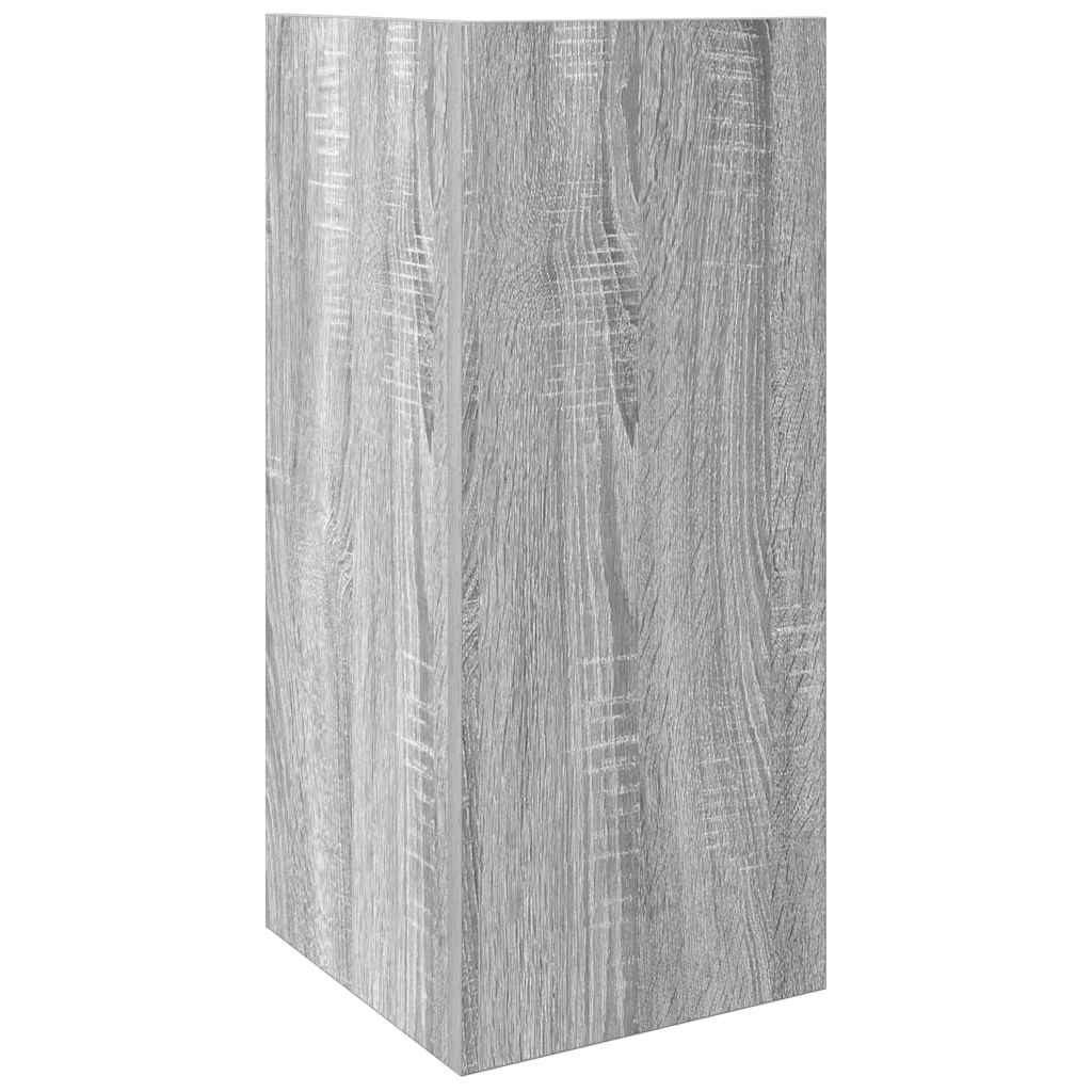 Pomoćni stolići 2 kom s policom boja sivog hrasta 25,5x27x60 cm