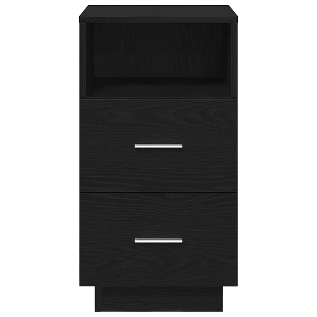 Noćni ormarići 2 kom s 2 ladice crni 36x36x68 cm