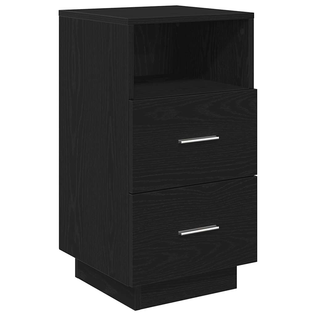 Noćni ormarići 2 kom s 2 ladice crni 36x36x68 cm
