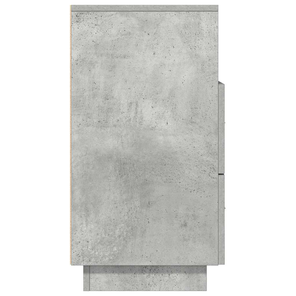 Noćni ormarići 2 kom s 2 ladice beton siva 36x36x68 cm