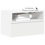 Zidni noćni ormarići 2 kom bijeli 45x26x28,5 cm