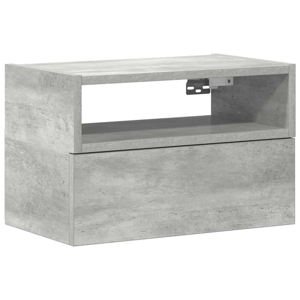 Zidni noćni ormarić beton siva 45x26x28,5 cm