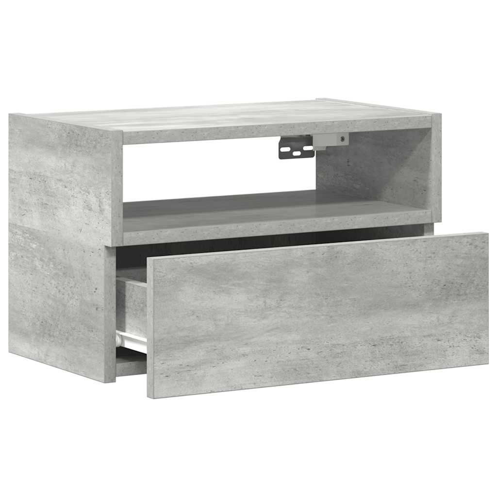 Zidni noćni ormarić beton siva 45x26x28,5 cm