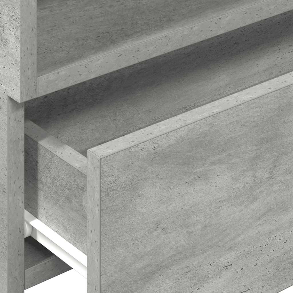 Zidni noćni ormarić beton siva 45x26x28,5 cm