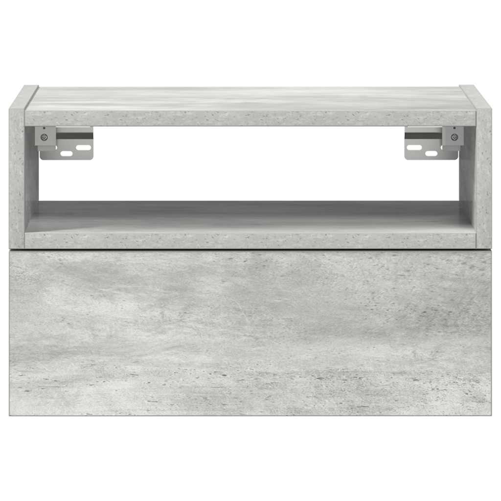 Zidni noćni ormarići 2 kom beton siva 45x26x28,5 cm