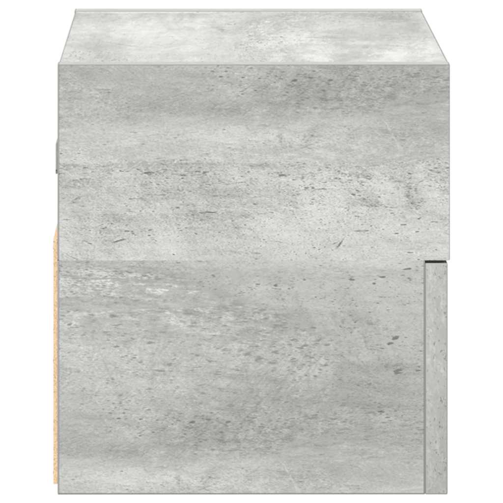 Zidni noćni ormarići 2 kom beton siva 45x26x28,5 cm