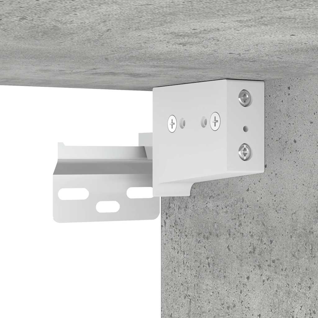 Zidni noćni ormarići 2 kom beton siva 45x26x28,5 cm