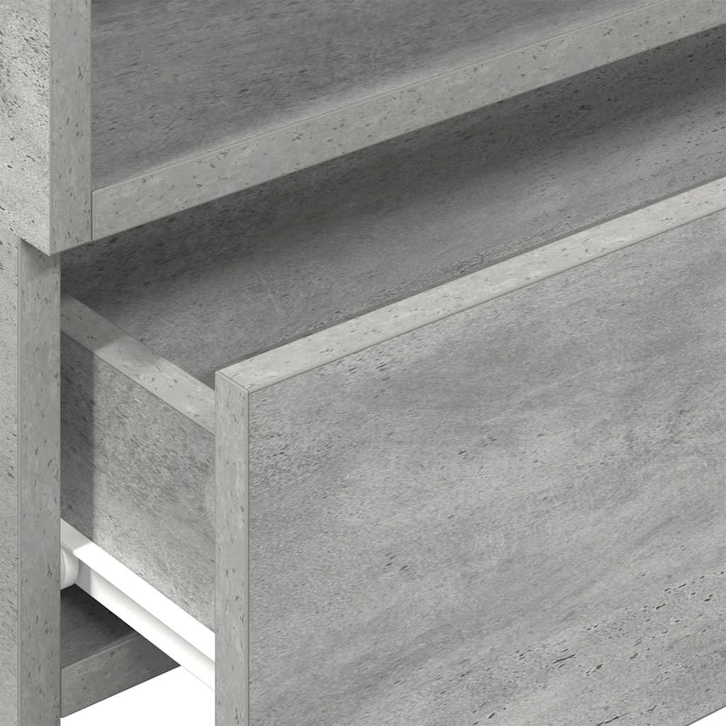 Zidni noćni ormarići 2 kom beton siva 45x26x28,5 cm