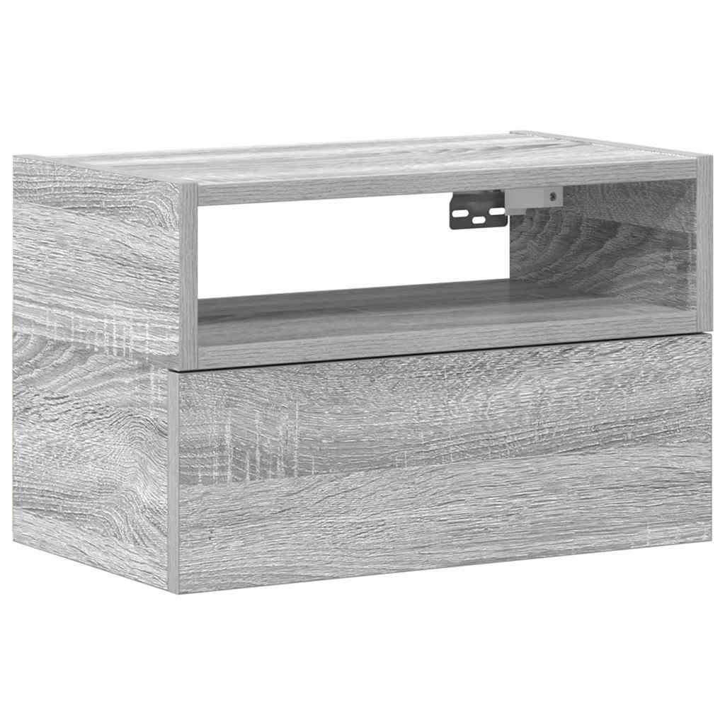 Zidni noćni ormarić siva sonoma 45x26x28,5 cm