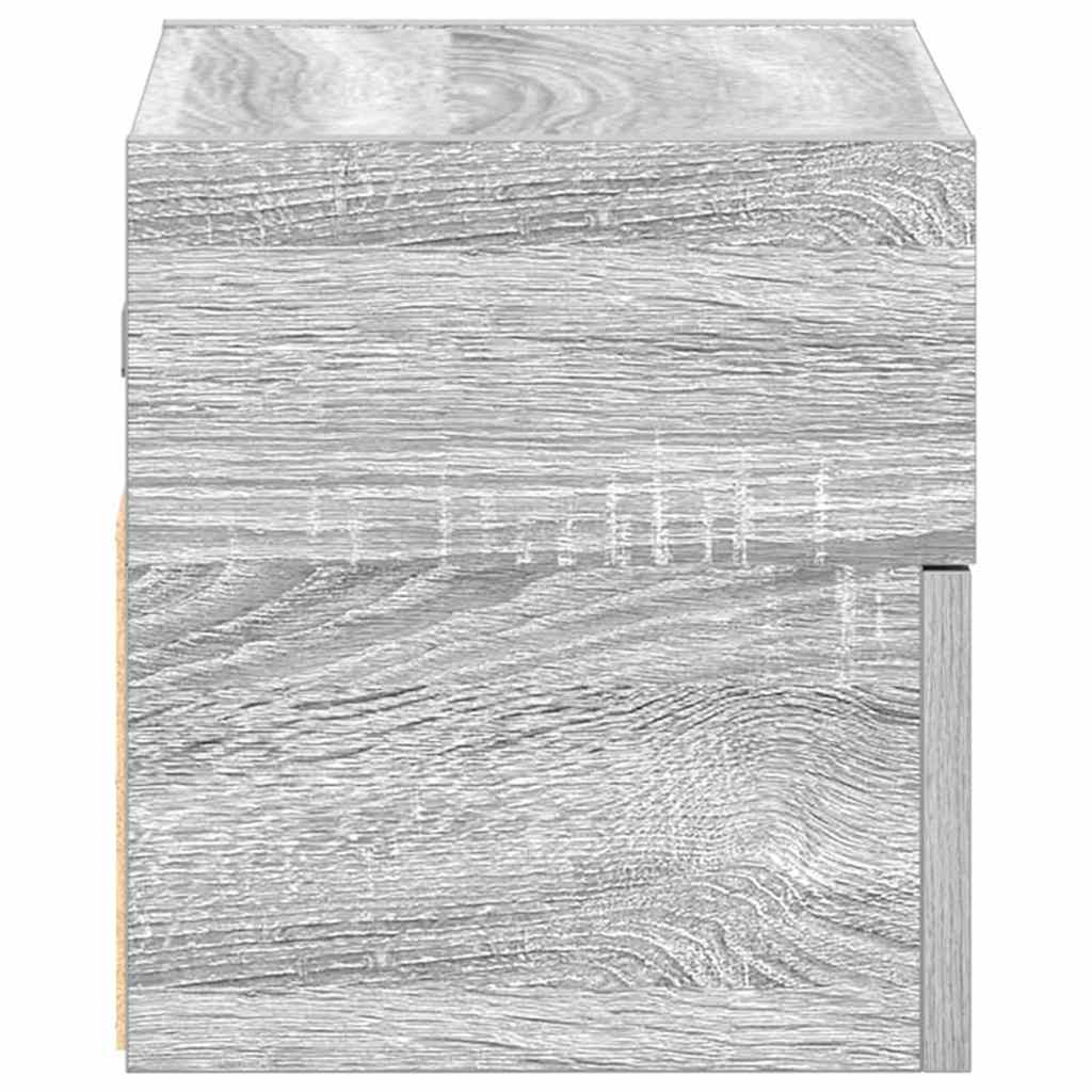 Zidni noćni ormarići 2 kom siva sonoma 45x26x28,5 cm