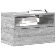Zidni noćni ormarići 2 kom siva sonoma 45x26x28,5 cm