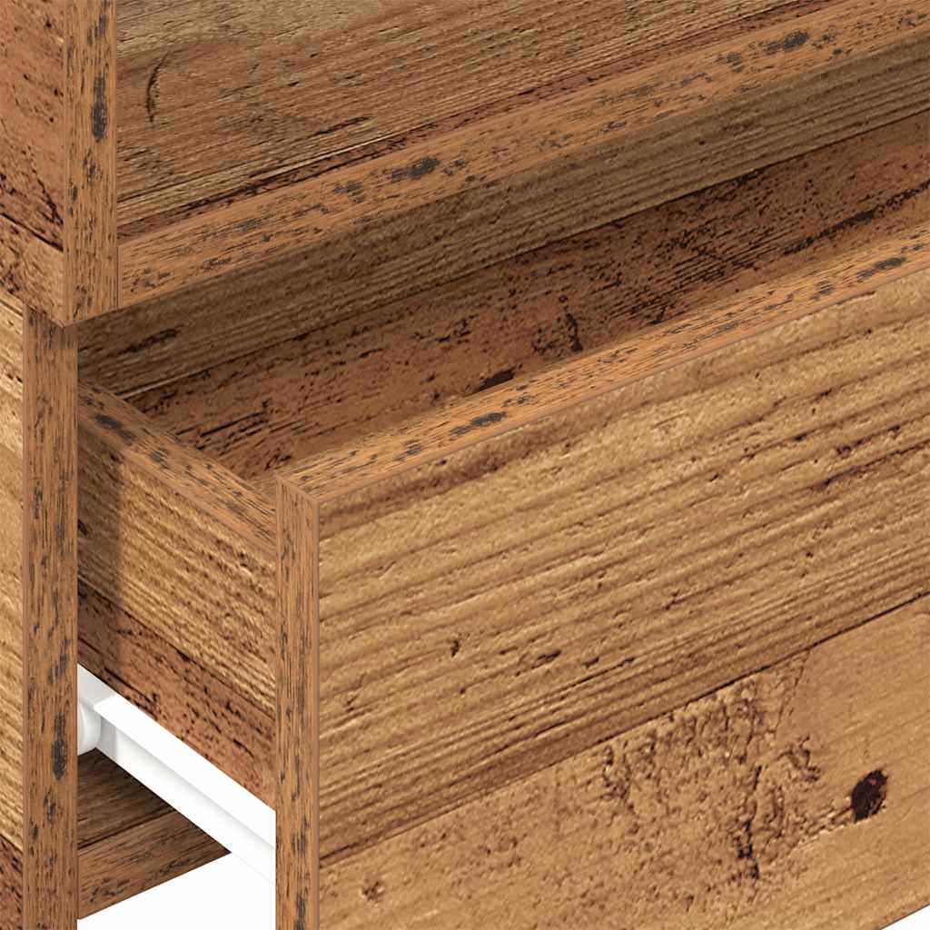 Zidni noćni ormarići 2 kom staro drvo 45x26x28,5 cm
