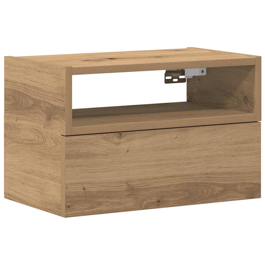Zidni noćni ormarić artisan hrast 45x26x28,5 cm