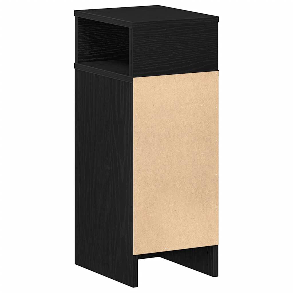 Noćni ormarići 2 kom s ladicom crni 25x31x66 cm