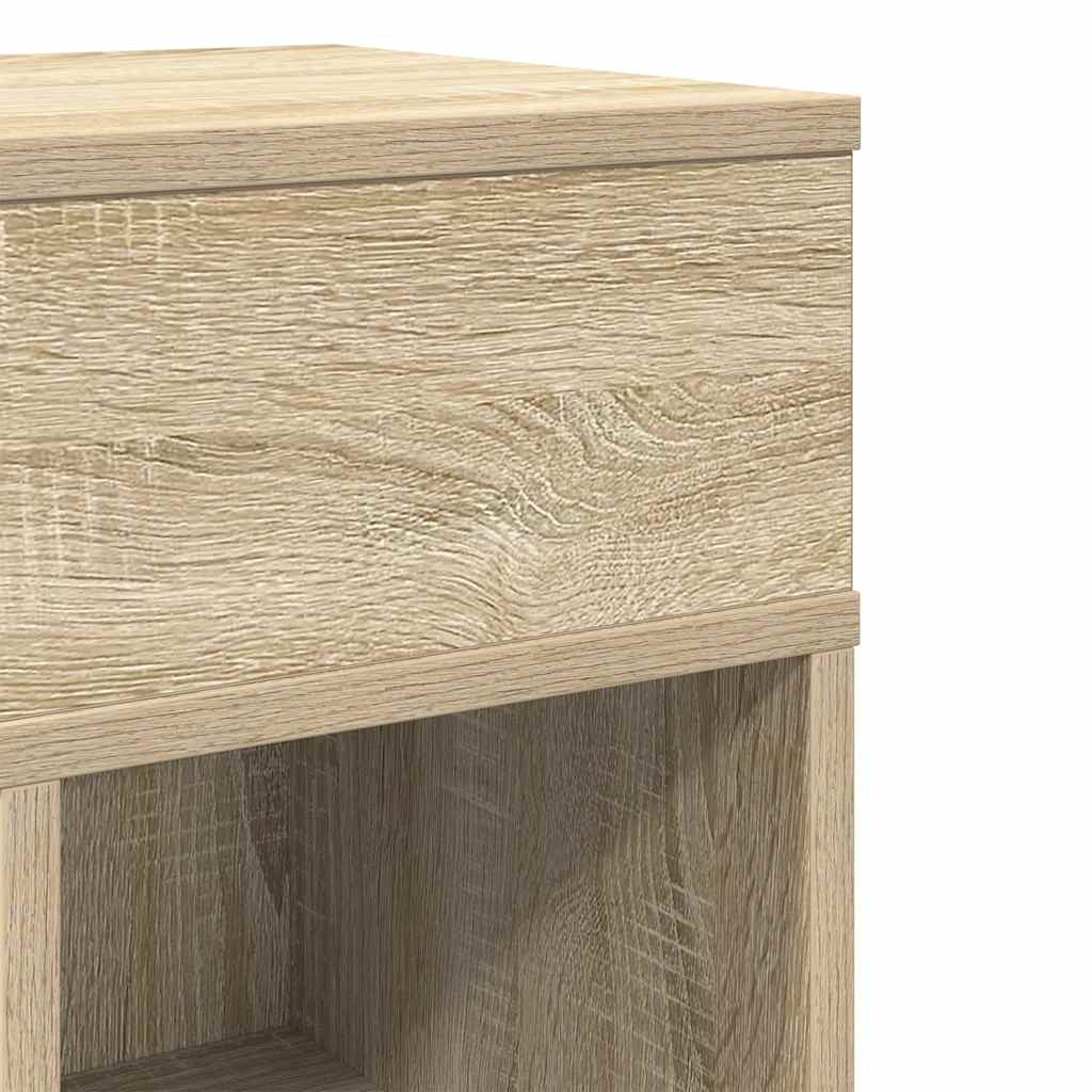 Noćni ormarići 2 kom s ladicom sonoma hrast 25x31x66 cm