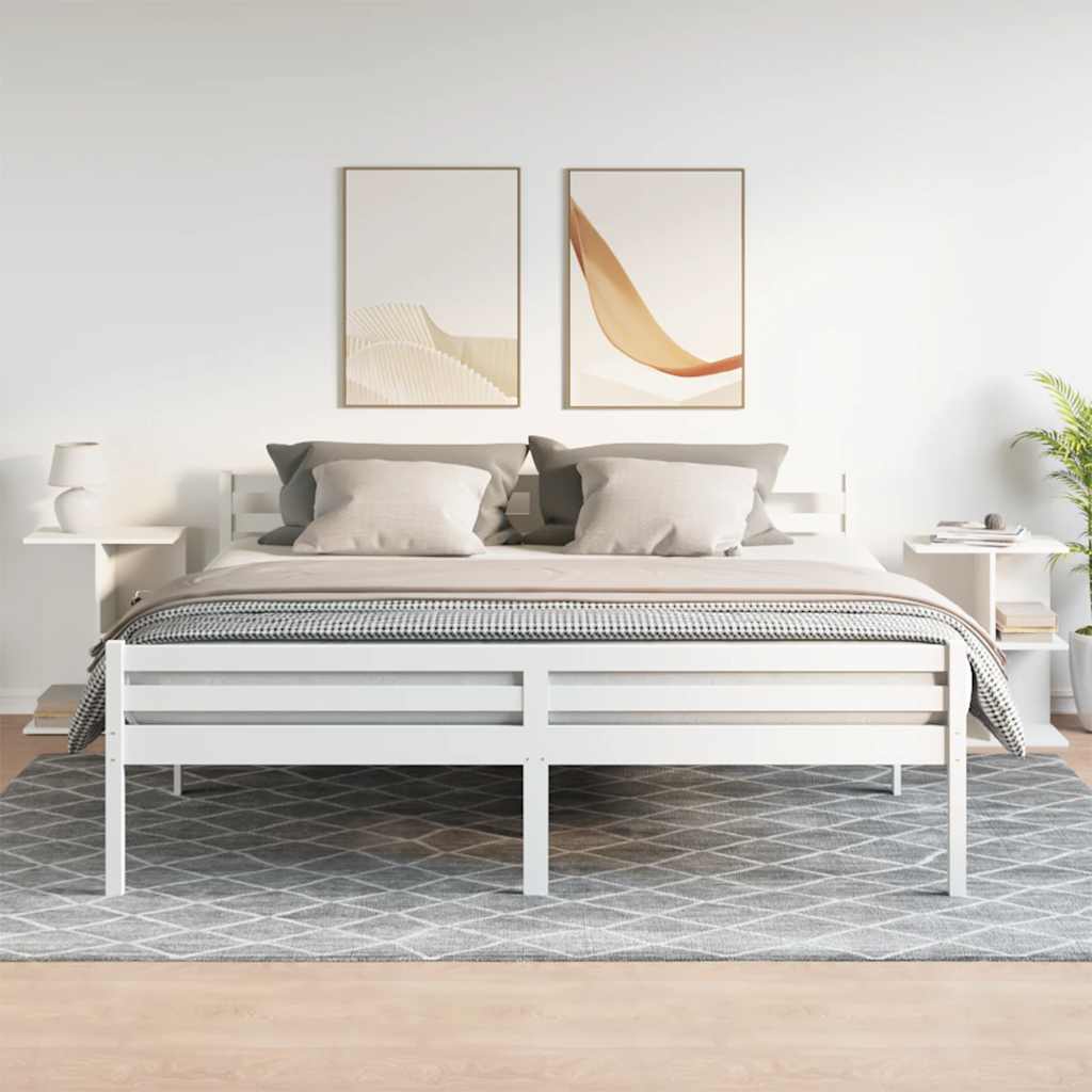 Noćni ormarići 2 kom bijeli 46,5x29x61 cm konstruiranog drva