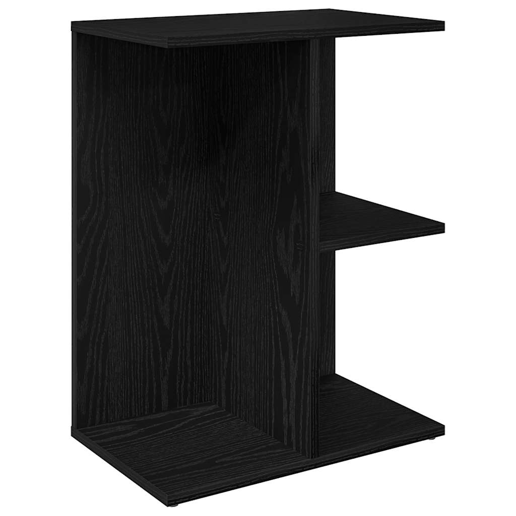 Noćni ormarići 2 kom crni hrast 46,5x29x61cm konstruiranog drva