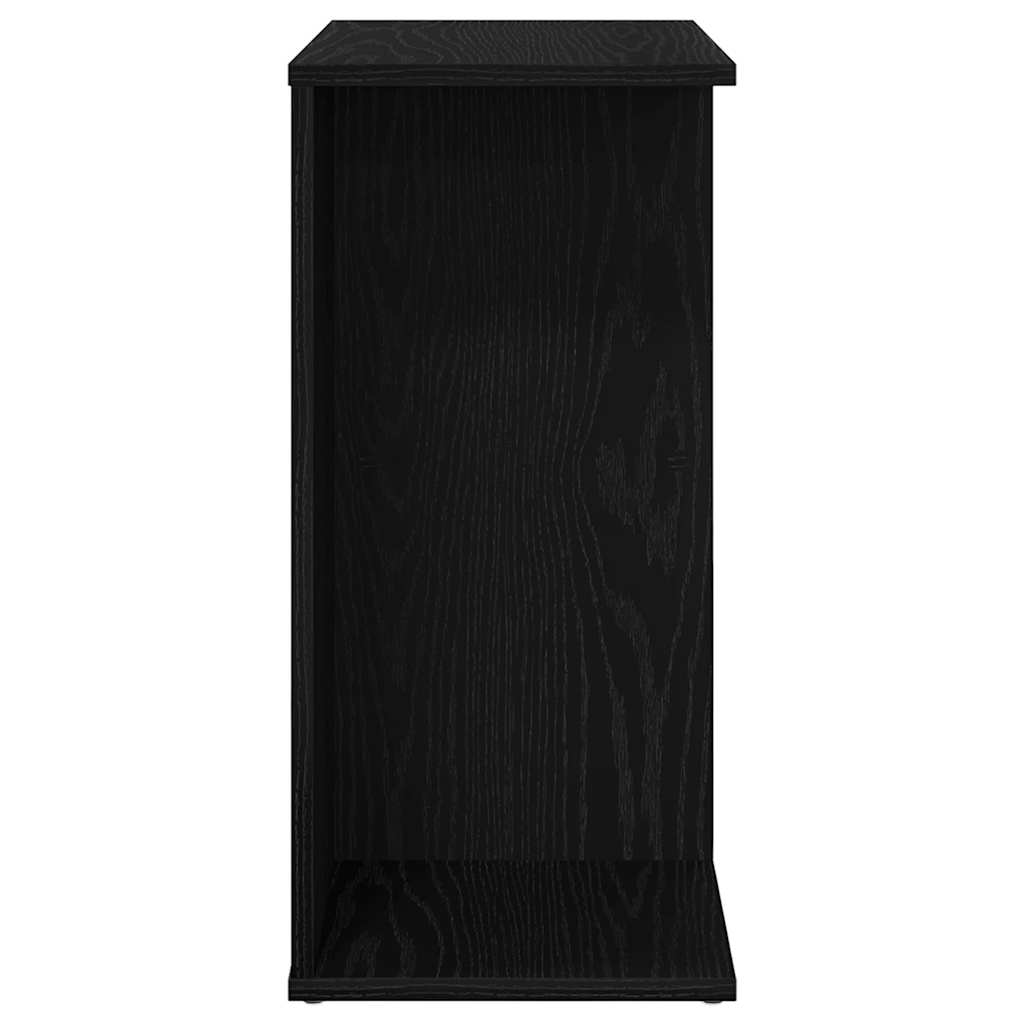 Noćni ormarići 2 kom crni hrast 46,5x29x61cm konstruiranog drva