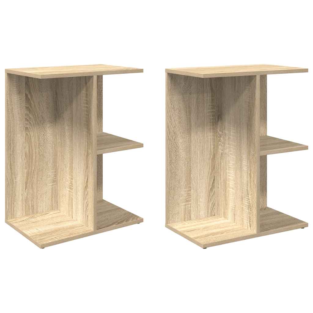 Noćni ormarići 2 kom sonoma hrast 46,5x29x61 cm