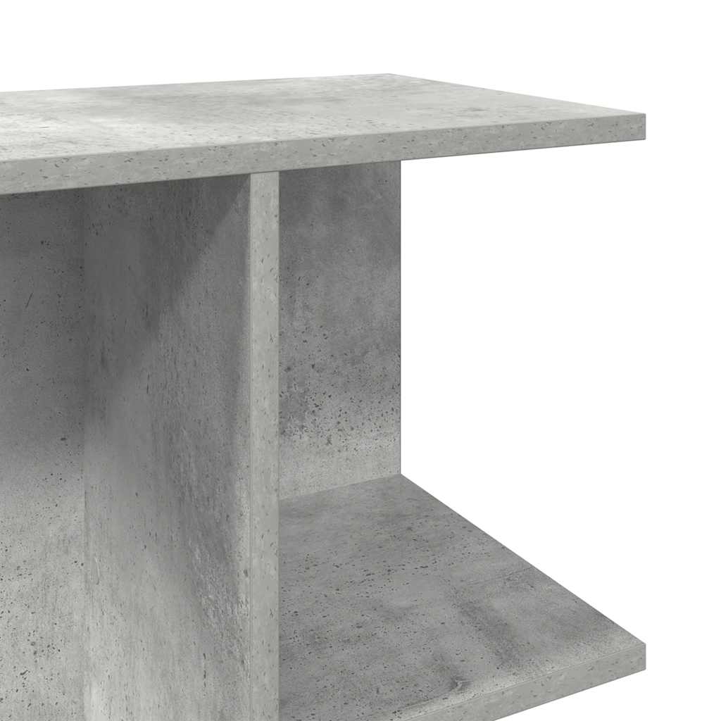 Noćni ormarić beton siva 46,5x29x61 cm konstruiranog drva