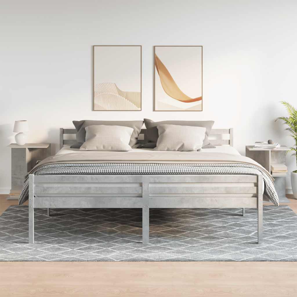 Noćni ormarići 2 kom beton siva 46,5x29x61cm konstruiranog drva