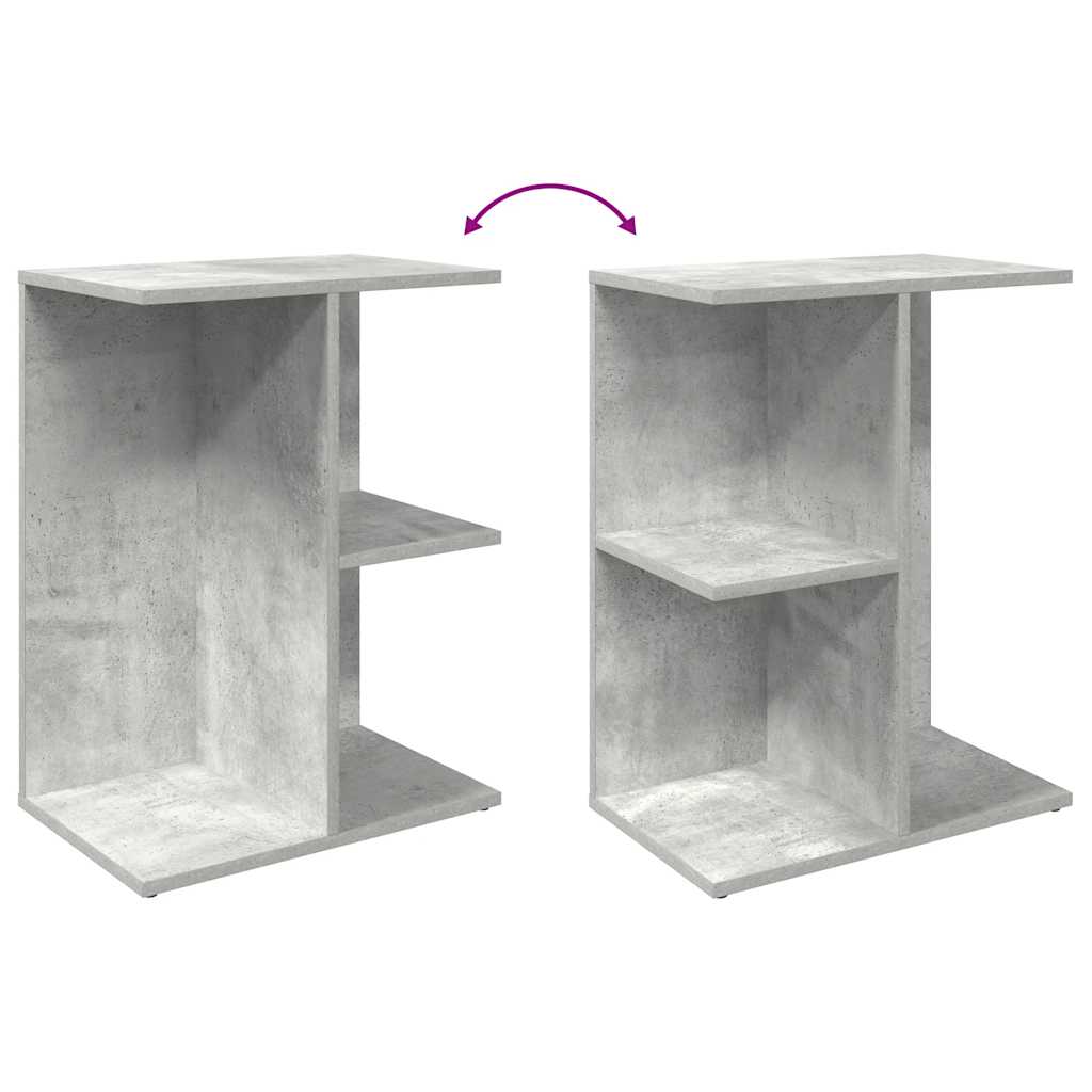 Noćni ormarići 2 kom beton siva 46,5x29x61cm konstruiranog drva