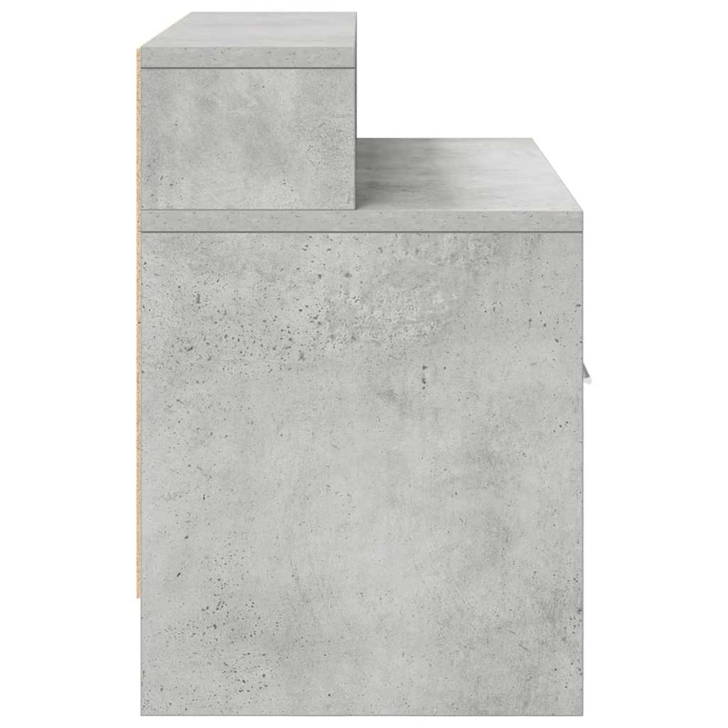 Noćni ormarići s ladicom 2 kom beton sivi 51x31x47 cm