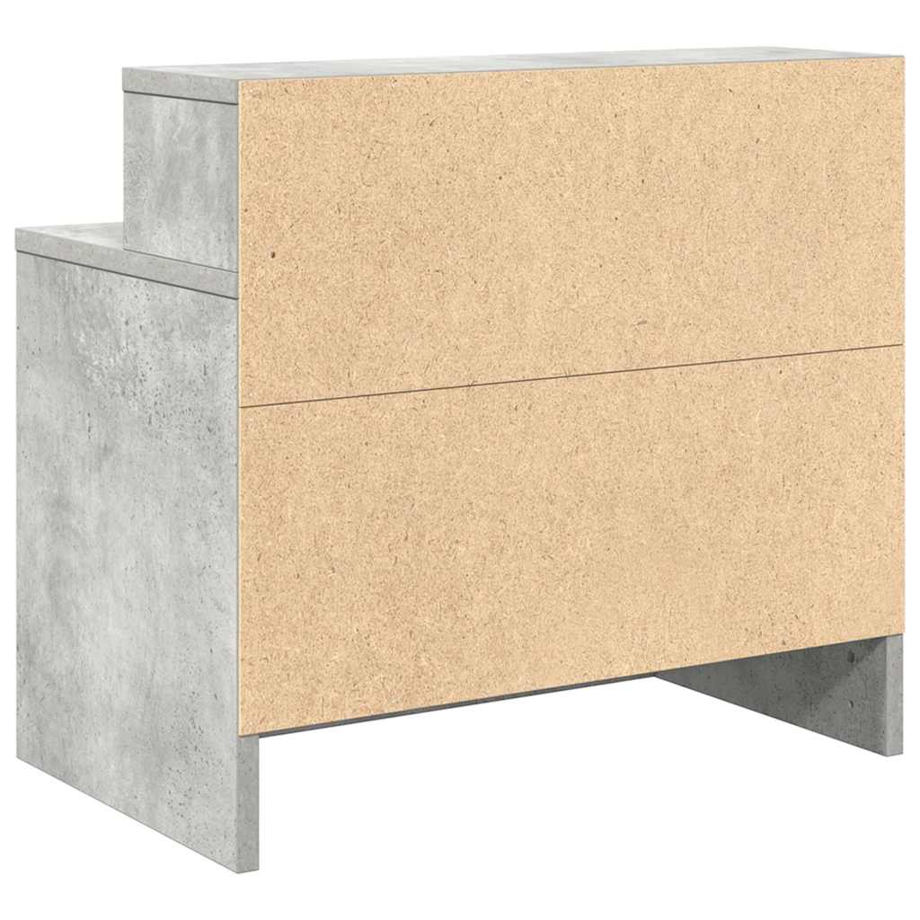 Noćni ormarići s ladicom 2 kom beton sivi 51x31x47 cm