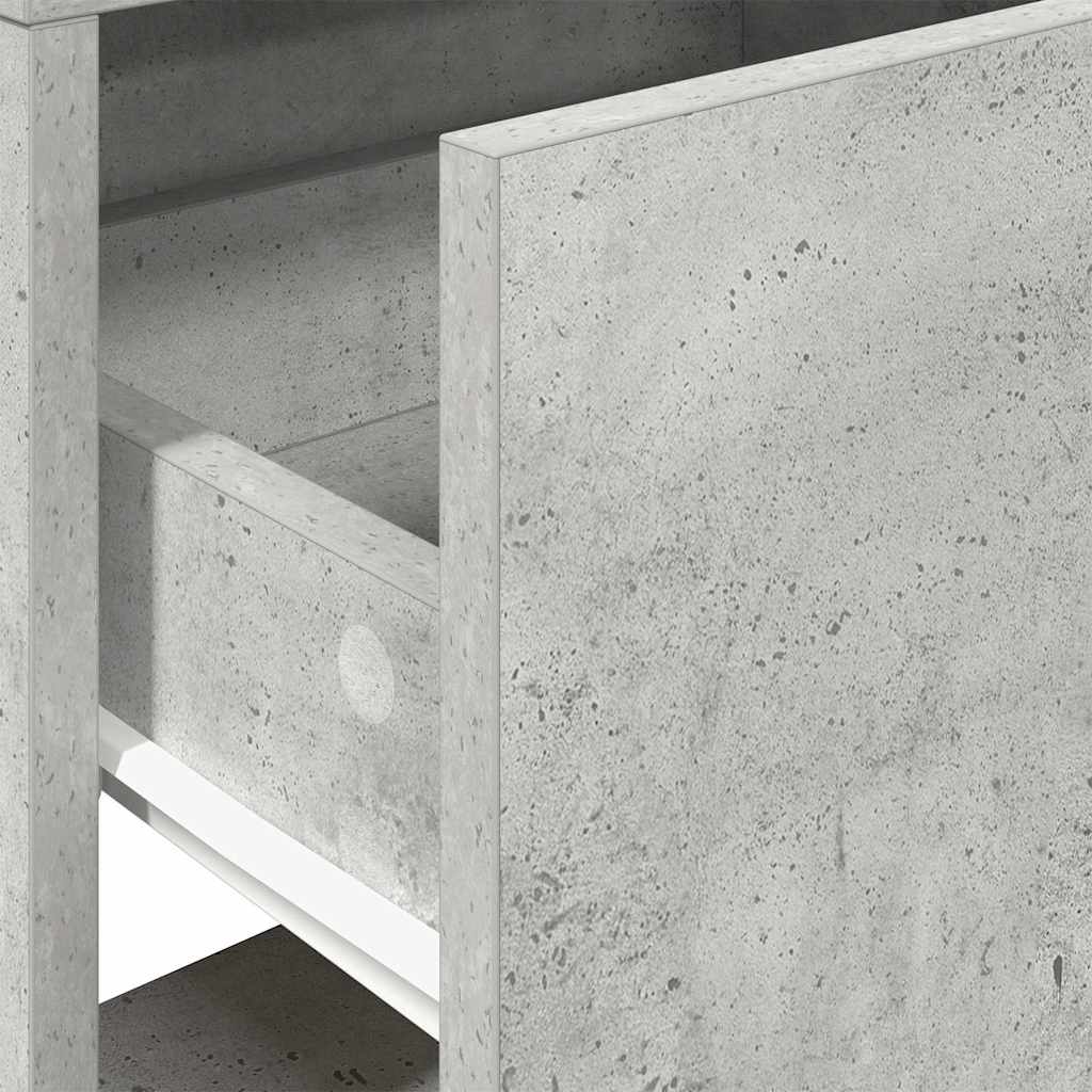 Noćni ormarići s ladicom 2 kom beton sivi 51x31x47 cm