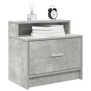 Noćni ormarići s ladicom 2 kom beton sivi 51x31x47 cm