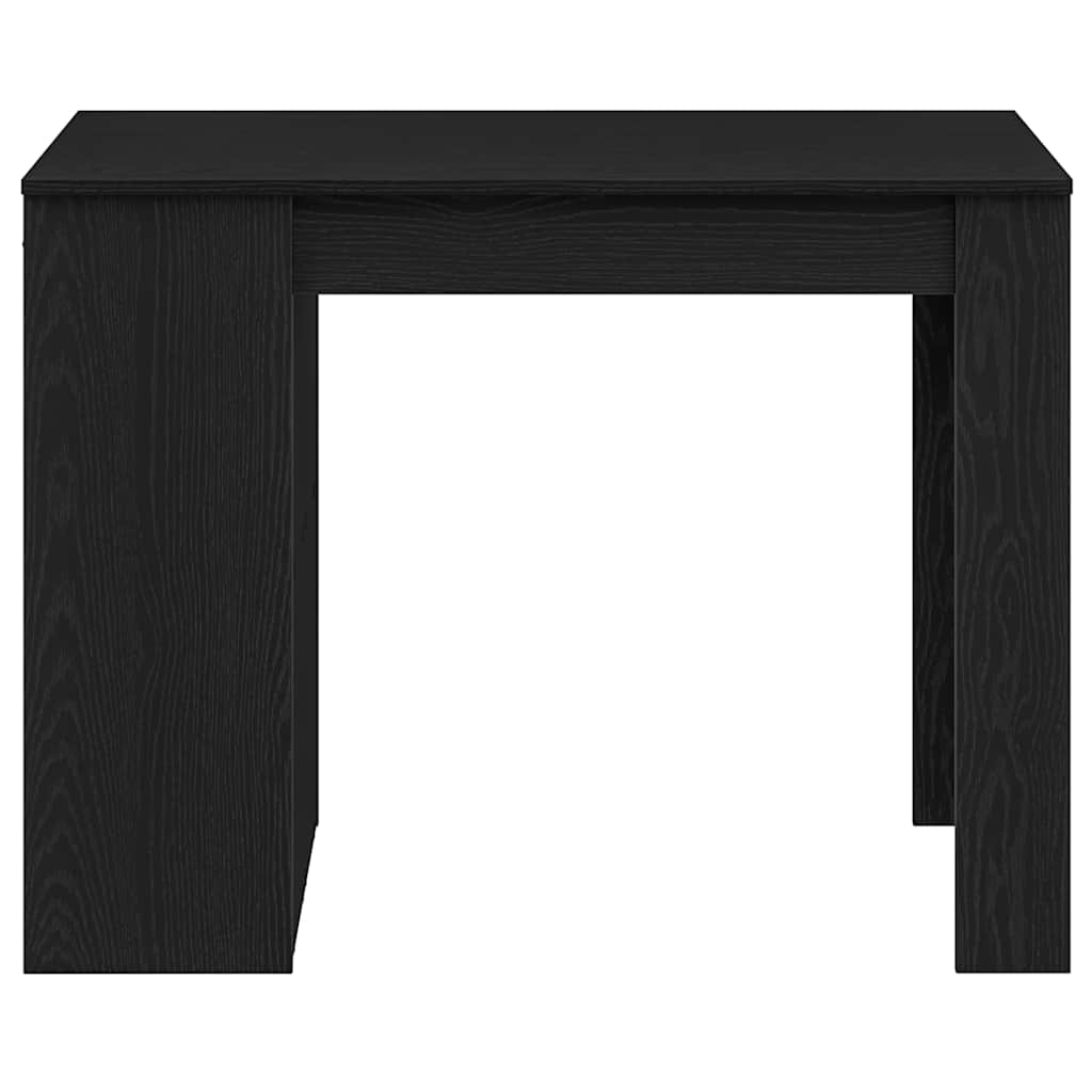 Radni stol s ladicom i policom crni hrast 102x62x77,5 cm