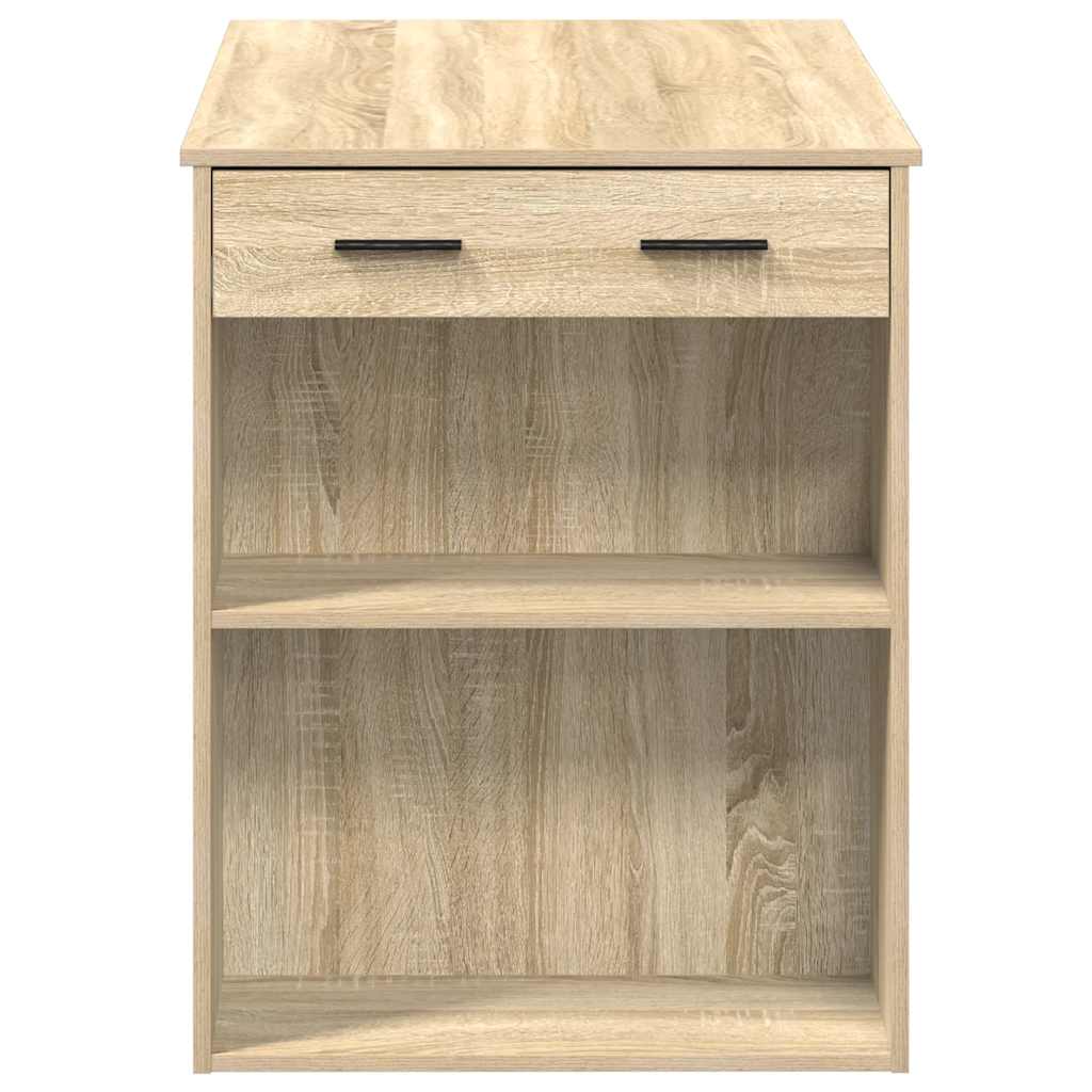 Radni stol s ladicom i policom sonoma hrast 102x62x77,5 cm