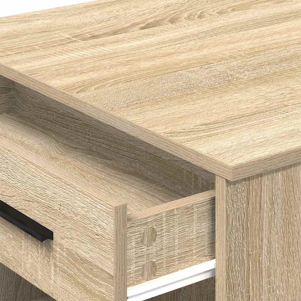 Radni stol s ladicom i policom sonoma hrast 102x62x77,5 cm