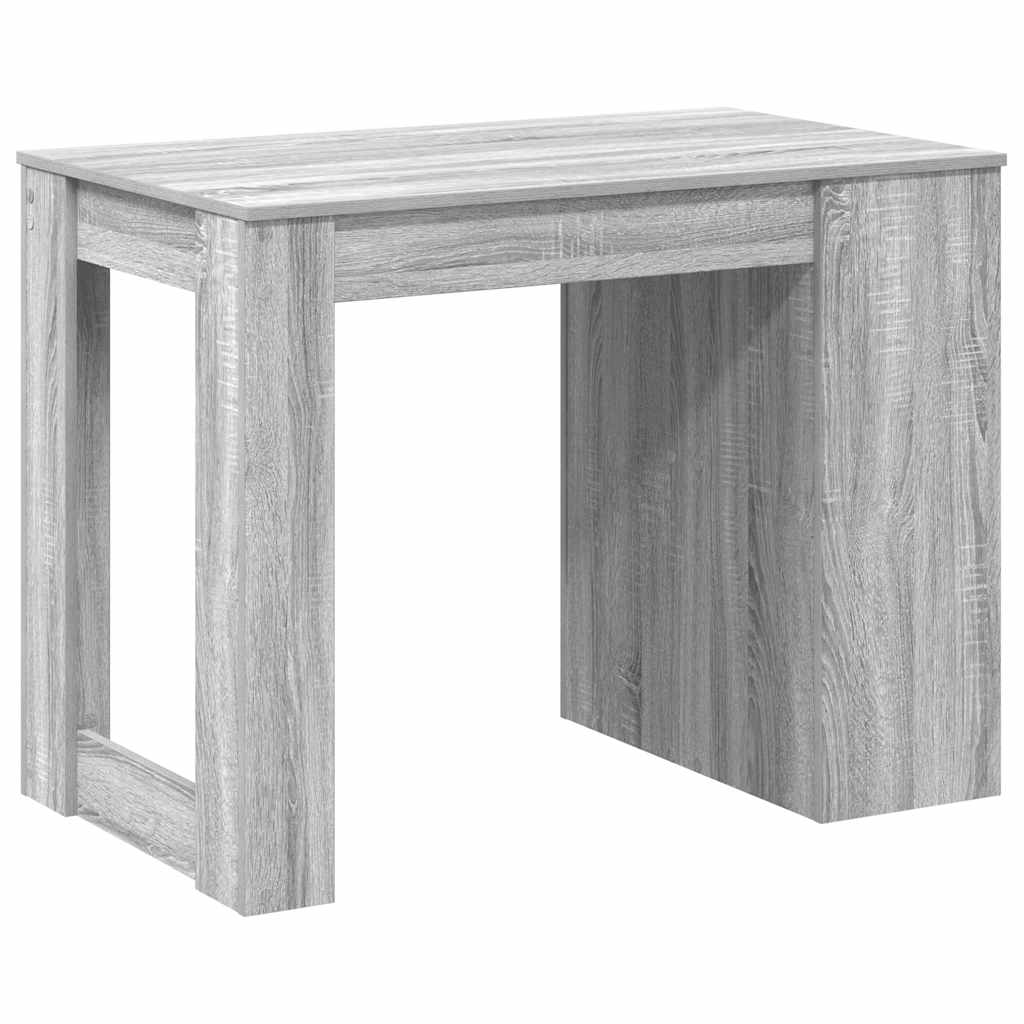 Radni stol s ladicom i policom siva sonoma 102x62x77,5 cm