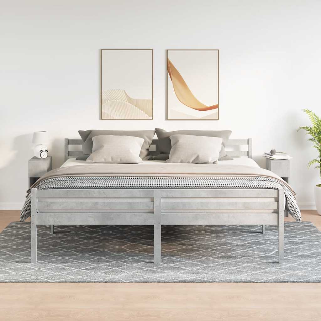 Noćni ormarići s ladicom 2 kom beton sivi 20x36x60 cm