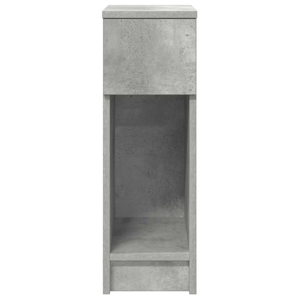 Noćni ormarići s ladicom 2 kom beton sivi 20x36x60 cm