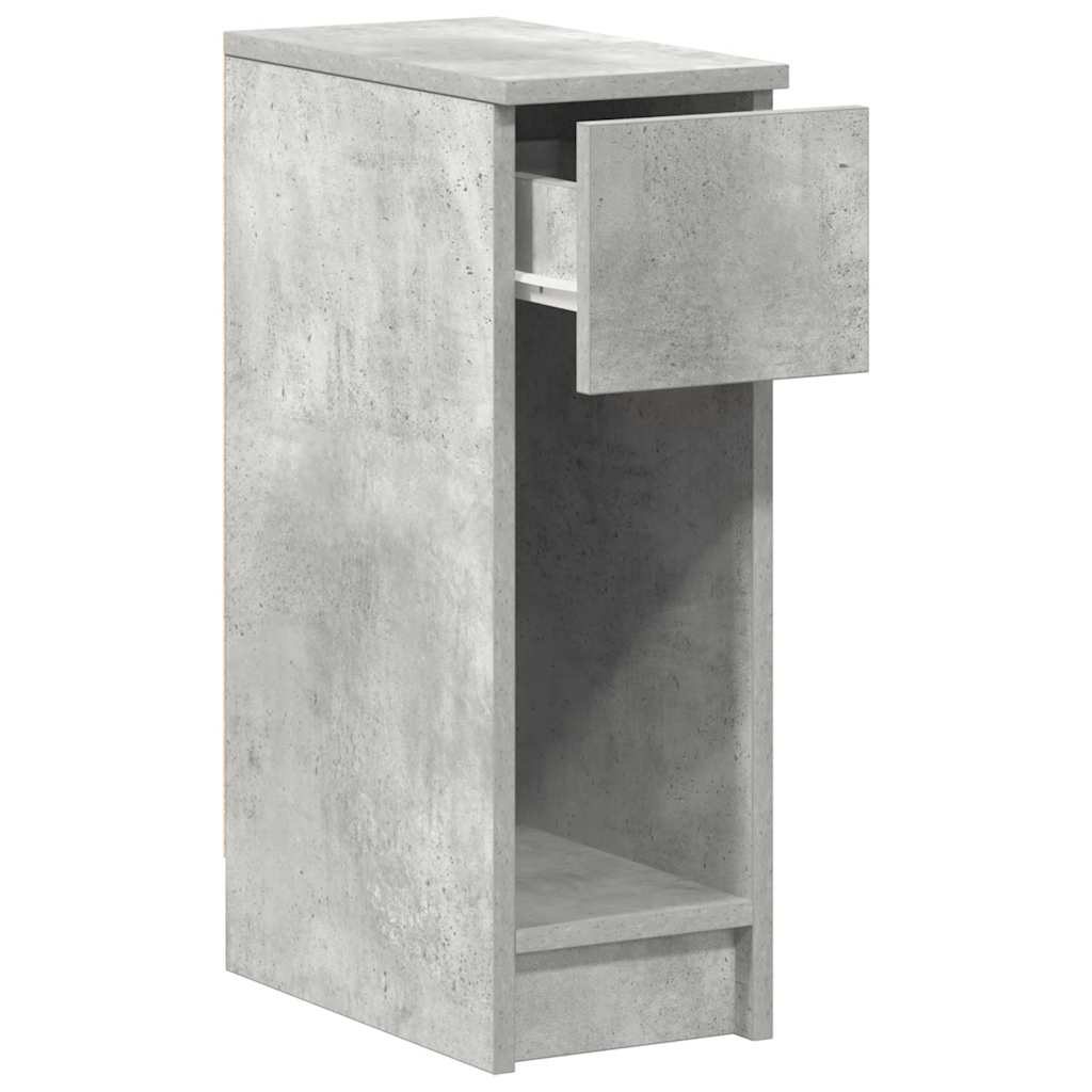 Noćni ormarići s ladicom 2 kom beton sivi 20x36x60 cm