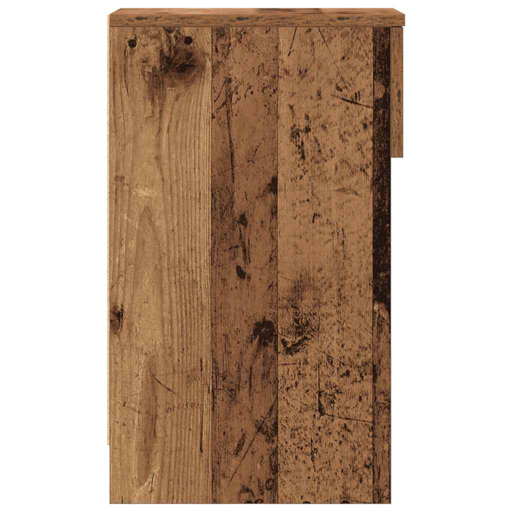 Noćni ormarići s ladicom 2 kom staro drvo 20x36x60 cm