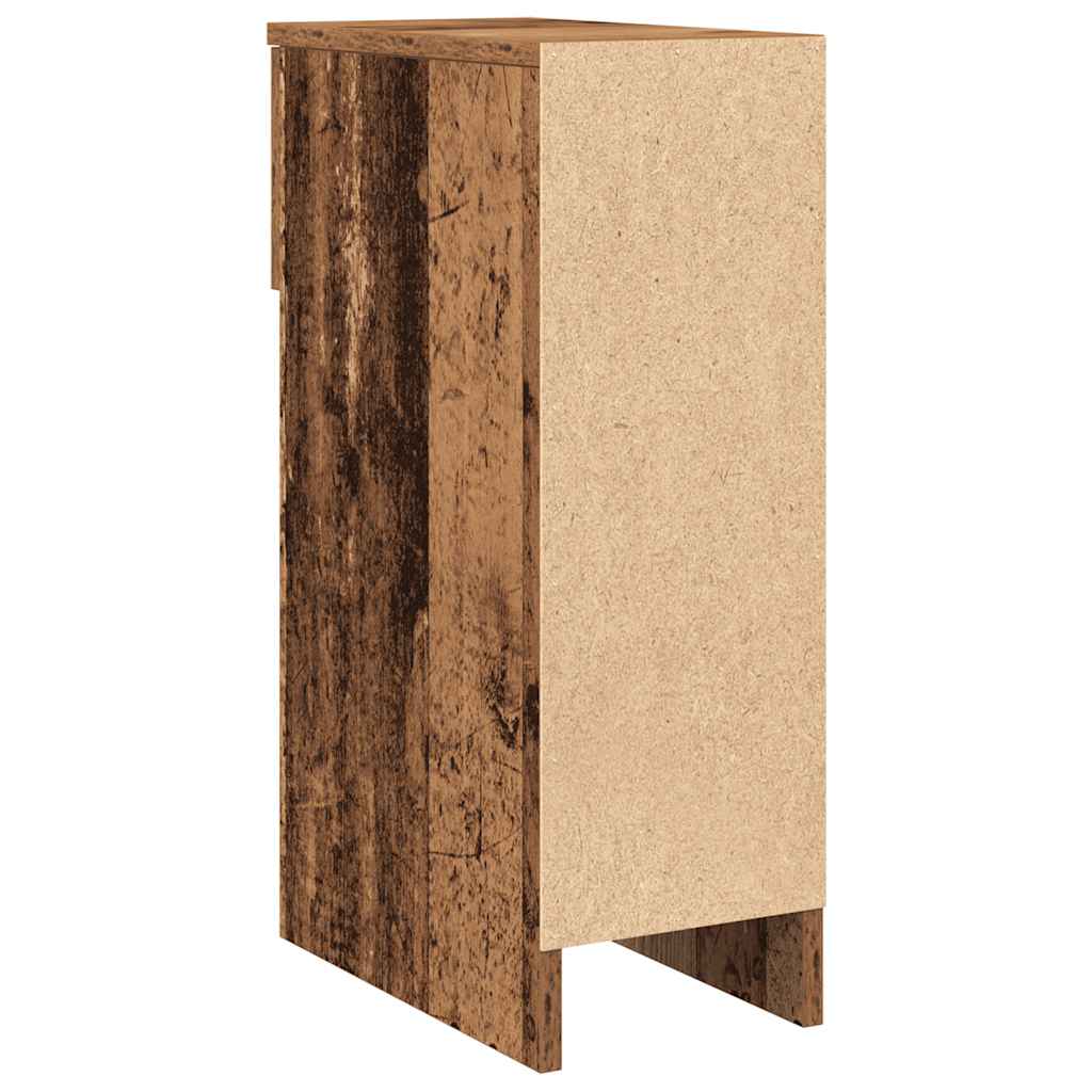 Noćni ormarići s ladicom 2 kom staro drvo 20x36x60 cm