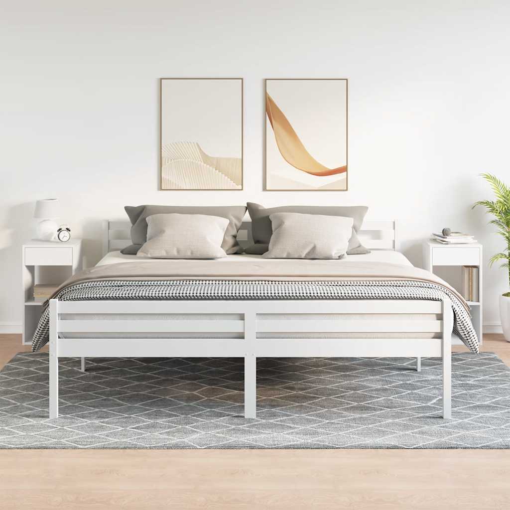 Noćni ormarići s ladicom 2 kom bijeli 35x34x66,5 cm