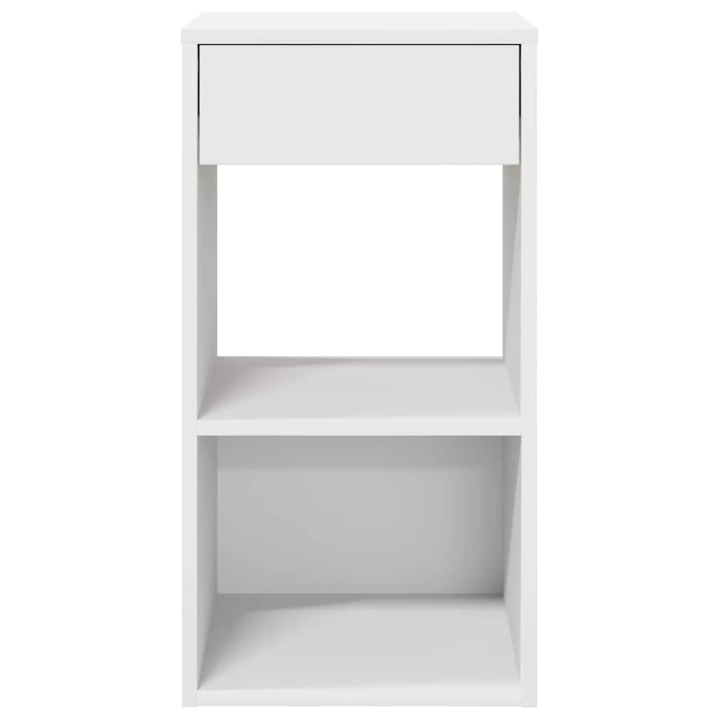 Noćni ormarići s ladicom 2 kom bijeli 35x34x66,5 cm