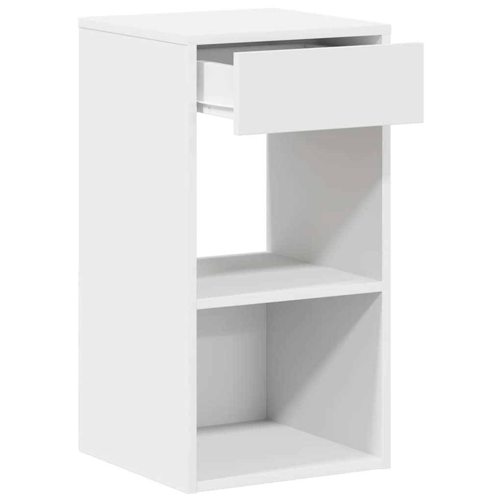Noćni ormarići s ladicom 2 kom bijeli 35x34x66,5 cm