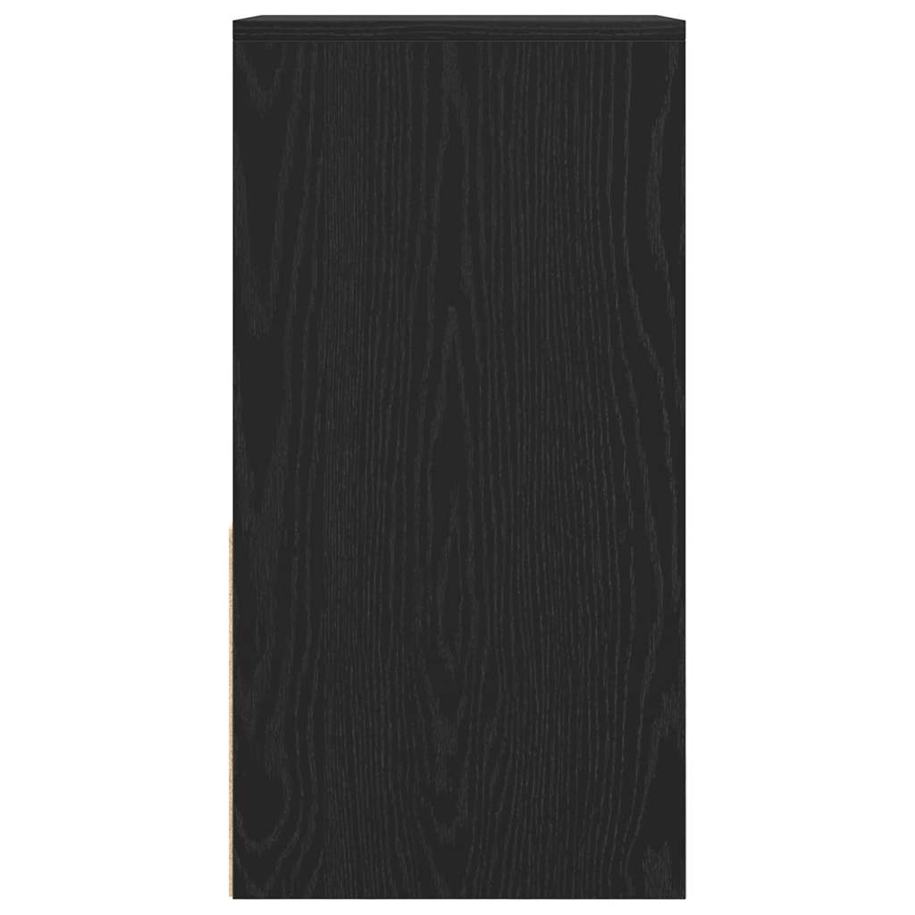 Noćni ormarići s ladicom 2 kom crni hrast 35x34x66,5 cm