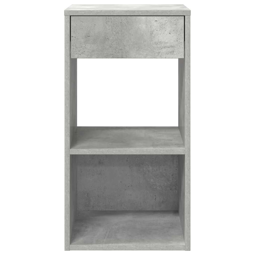 Noćni ormarići s ladicom 2 kom beton sivi 35x34x66,5 cm